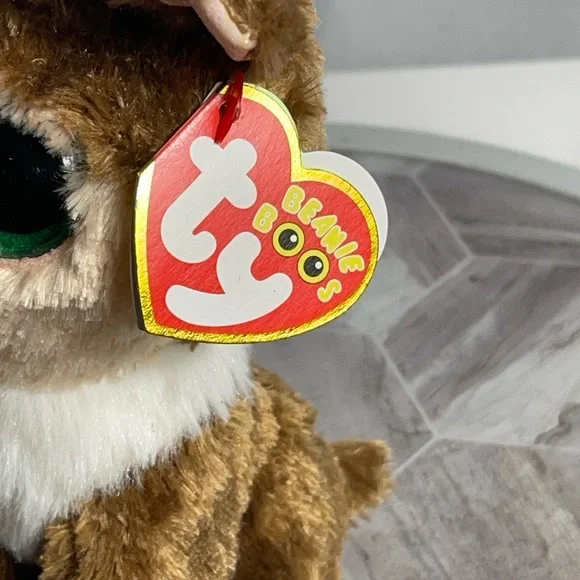 TY Beanie Boos Kinley Reindeer Plush 6” 2022 Holiday Deer w/ Tags Glitter Feet - Picture 3 of 7